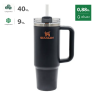 Термокружка STANLEY QUENCHER H2.0 0,88L () с трубочкой, серая 10-11912-150
